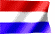 Wehende Flagge: Niederlande (Holland)